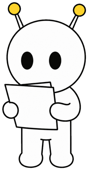 LOLA reading a sheet of instructions